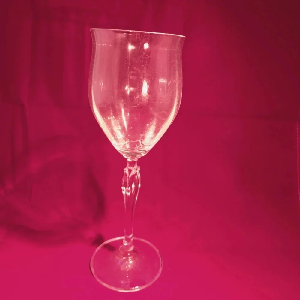 Mikasa Spring Petal Crystal Wine Hock Glass Optic Panel - replacement piece